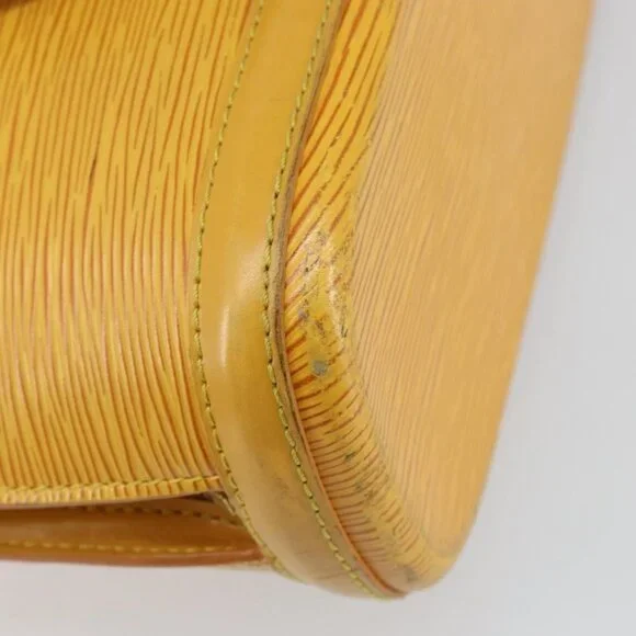 Authentic LOUIS VUITTON Epi Lussac Shoulder Bag Yellow M52289 LV - Picture 11 of 16